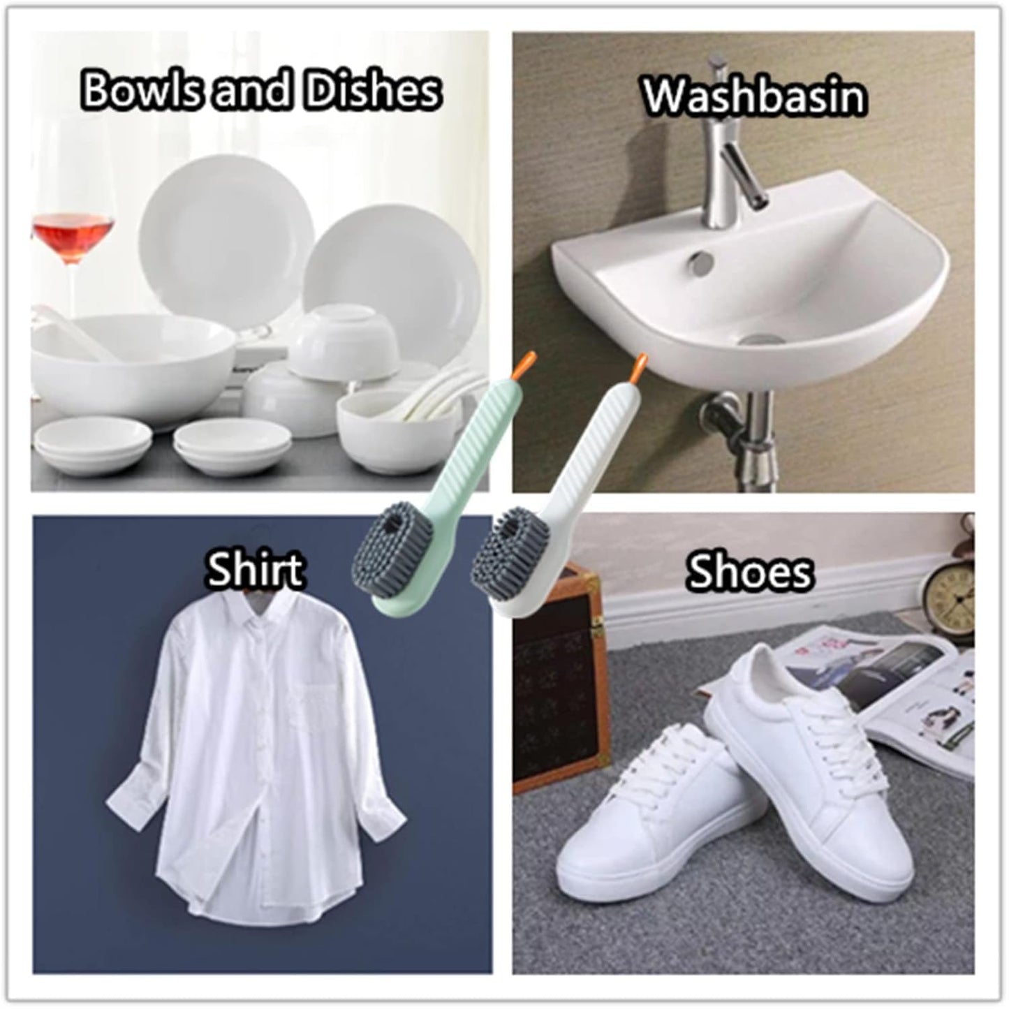 Multipurpose Soap Dispensing Cleaning Brush