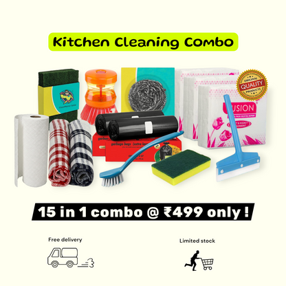 15-in-1 Kitchen Cleaning Kit – Monthly Saver Pack | Free Delivery | COD Available