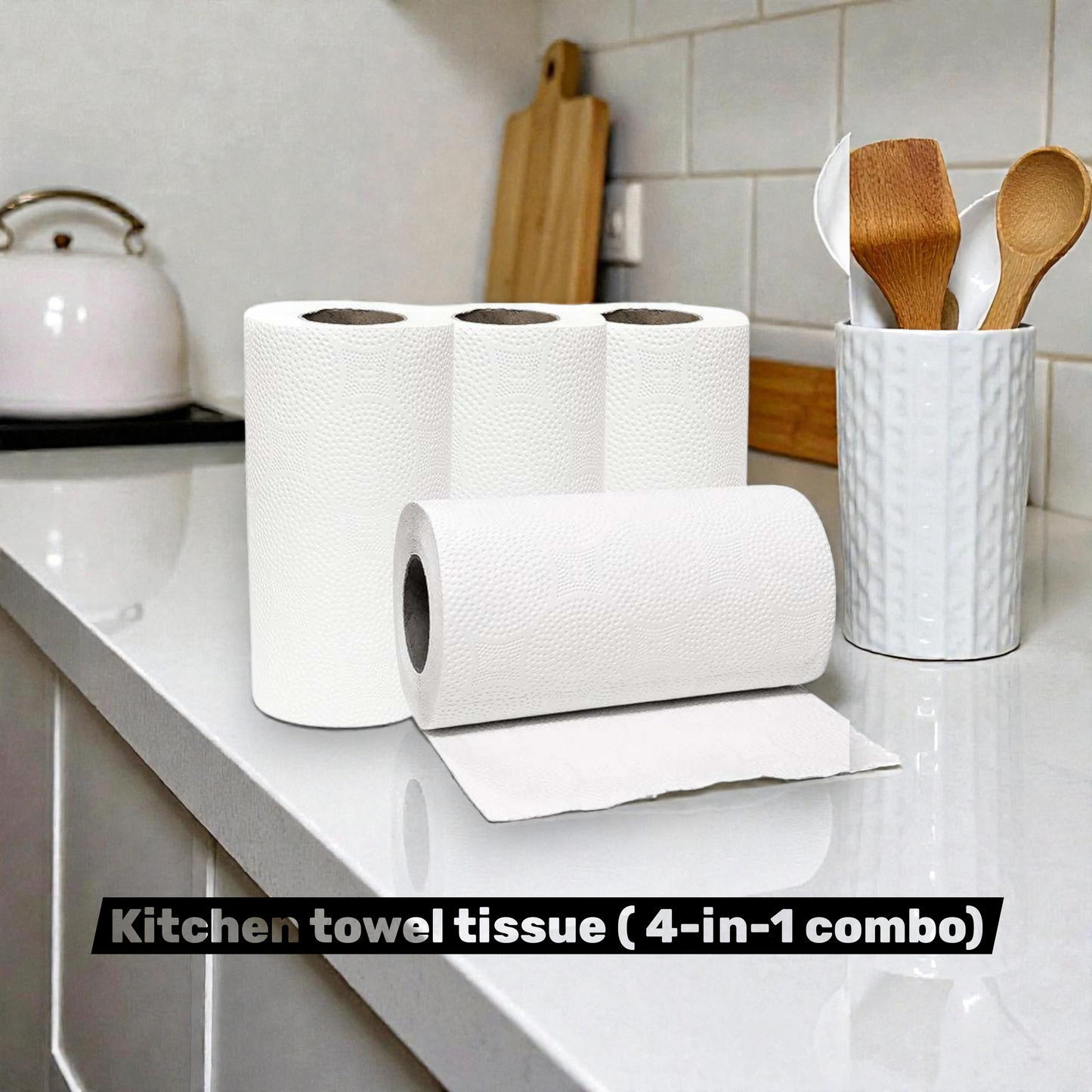 Kitchen tissue towel/rolls | 4 - in - 1 combo