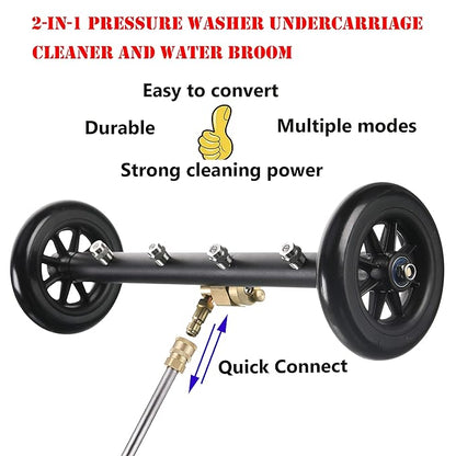 Dual-Function Undercarriage Cleaner, Surface Cleaner for Pressure Washer